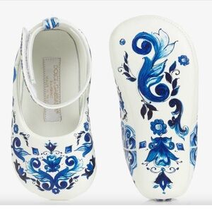 Dolce and Gabbana MAJOLICA PRE-WALKER BABY SHOES